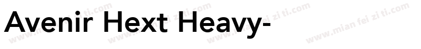 Avenir Hext Heavy字体转换